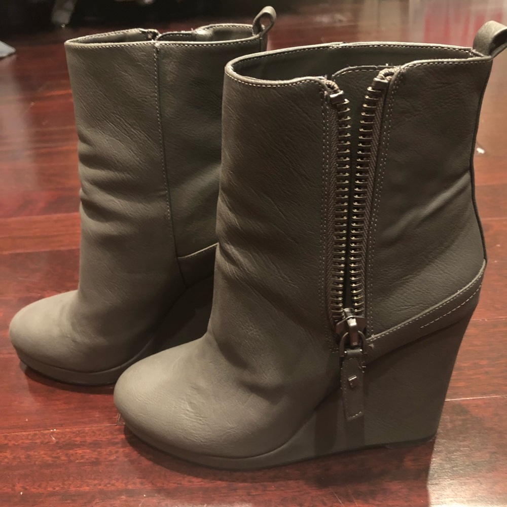 Grey booties